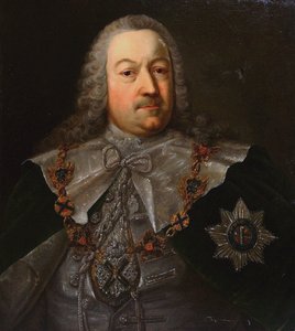 Porträt von Hermann Carl von Keyserlingk 1696-1764, Mitte des 18. Jahrhunderts