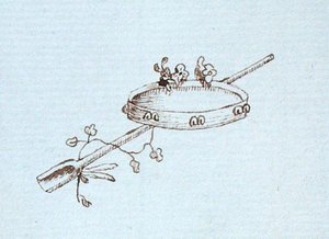 Zeichnung aus Michael Faradays Sammelalbum von Michael Faraday