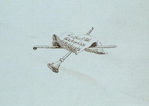 Zeichnung aus Michael Faradays Sammelalbum von Michael Faraday