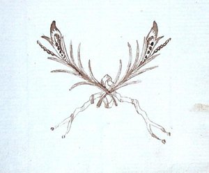 Zeichnung aus Michael Faradays Sammelalbum von Michael Faraday