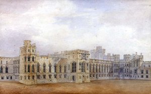 Schloss Windsor und die Nordostansicht des Oberen Hofes von Michael Gandy