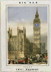 Big Ben Polka, Musikcover veröffentlicht von Hanhart, ca. 1862