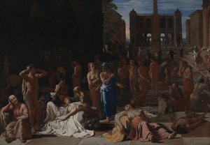 Pest in einer antiken Stadt von Michael Sweerts