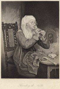 Nadel einfädeln von Michael William (after) Sharp
