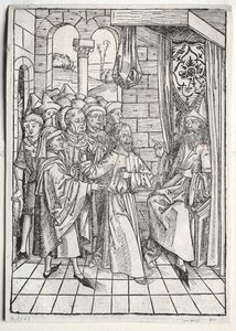 Der Schatzbehalter: Christus vor Kaiphas (verso)