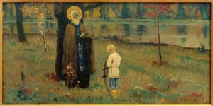 Vision des Knaben Bartholomäus von Michail Wassiljewitsch Nesterow
