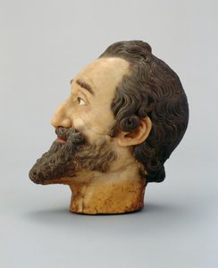 Porträtkopf von Heinrich IV. von Frankreich, ca. 1610 (Wachs)