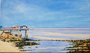 Carrelets in Gironde von Michel Bultet