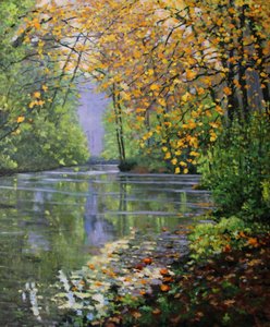 Die Essonne im Herbst, 2021 von Michel Bultet