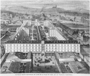 Das heutige Hôpital Fernand Widal, Paris, Illustration aus 