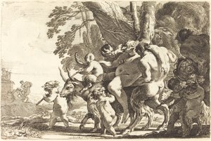 Betrunkener Silenus von Michel Dorigny