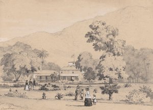 Die Residenz des Gouverneurs, St. Anns von Michel Jean Cazabon