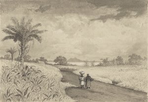Der Weg zum Pitch Lake von Michel Jean Cazabon