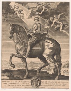 Reiterporträt von Bernard de Foix de la Valette, Herzog von Épernon von Michel Lasne
