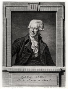 Porträt von Pascal Paoli, graviert von Benoit Louis Henriquez, 1793 von Michel Martin Drolling