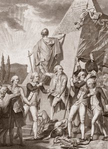 Allegorien der Philosophie und des Patriotismus, Sieger über den Dämon der Vorurteile von Michel Picquenot