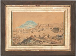 Eine von vier Ansichten des Château d