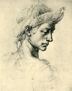 Idealkopf, 1520-1525, 1943 von Michelangelo Buonarroti