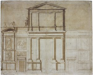 Entwurf für die Fassade von San Lorenzo in Florenz, 1516