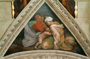Die Vorfahren Christi: Ozias, Sixtinische Kapelle im Vatikan