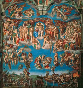Das Jüngste Gericht, Fresko der Sixtinischen Kapelle im Vatikan, 1536-1541