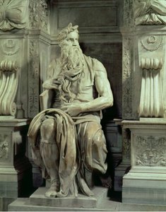 Grab von Papst Julius II. 1453-1513, Detail von Moses, 1513-16