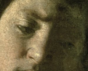 David mit dem Kopf von Goliath, 1606 (Detail)