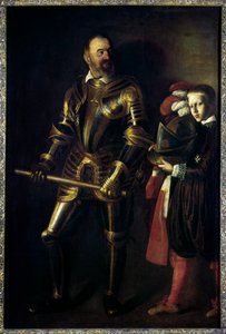 Ganzkörperporträt von Alof de Wignacourt (1547-1622), Großmeister des Malteserordens von 1601 bis 1622, und sein Page
