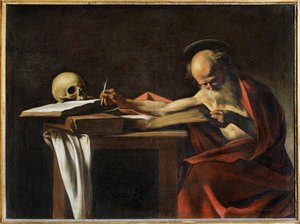 Der heilige Hieronymus beim Schreiben