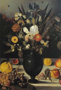 Stillleben mit Blumen und Früchten (Detail)