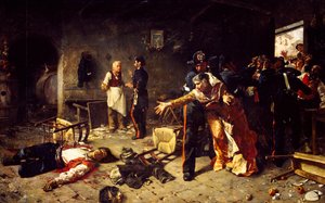 Ein Spiel von Trümpfen oder Schlägerei in Trastevere