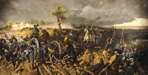 Zweiter Unabhängigkeitskrieg: Schlacht von San Martino, 24. Juni 1859, von Michele Cammarano