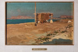 Strand und Hütte