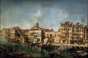 Blick auf den Canal Grande von der Fondamenta Del Vin, 1736-1737