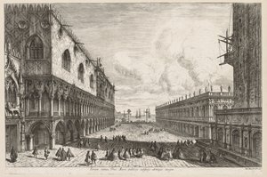 Ansichten von Venedig: Die Piazzetta von Michele Marieschi