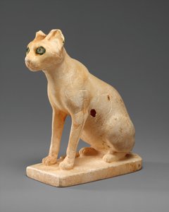Kosmetikgefäß in Form einer Katze, ca. 1990-1900 v. Chr. von Middle Kingdom Egyptian