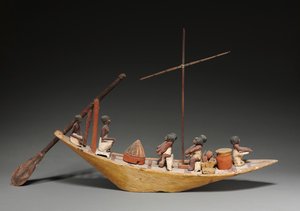 Modellboot, späte 11. bis frühe 12. Dynastie, 2040-1648 v. Chr. von Middle Kingdom Egyptian