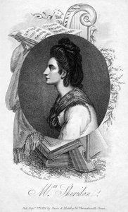 Elizabeth Ann Sheridan, englische Sängerin des 18. Jahrhunderts, 1816