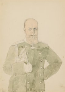 Porträt von Kaiser Alexander III. von Mihaly von Zichy