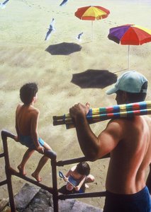 Die Promenadentreppen hinunter