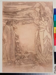 Illustration für das Gedicht Prophet von A. Puschkin von Mikhail Aleksandrovich Vrubel