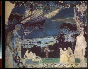 Italien, Nacht in Neapel von Mikhail Aleksandrovich Vrubel