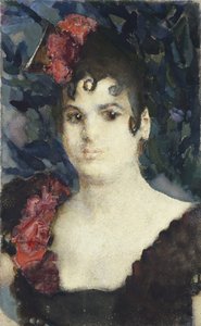 Porträt von Tatyana Lyubatovich als Carmen, 1890er Jahre von Mikhail Aleksandrovich Vrubel