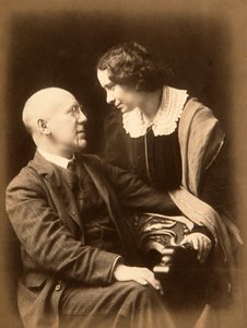 Fyodor Sologub, russischer Dichter, mit seiner Frau Anastasia