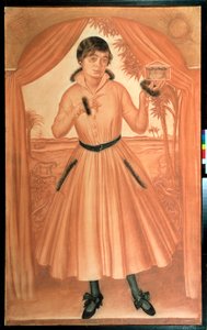 Porträt der Frau des Künstlers von Mikhail Nikolayevich Yakovlev