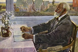 Porträt des Akademikers I.P. Pawlow von Mikhail Vasilievich Nesterov