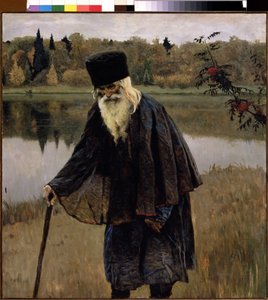 Ein Einsiedler von Mikhail Vasilievich Nesterov