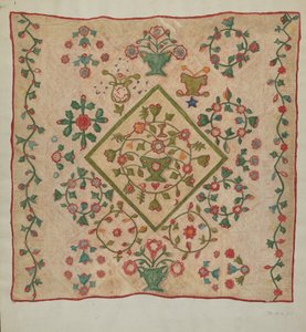Applikationsquilt von Mildred E. Bent