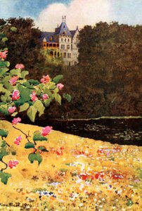 Schloss zu Gmunden von der Kastanienallee von Mima Nixon