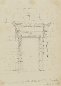 Malta, Eingang zu einem Innenhof in Citta Vecchia von Miner Kilbourne Kellogg